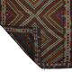 Grand kilim vintage d'Usak, 293 x 198 cm, laine 100 %, tissé à la main – un