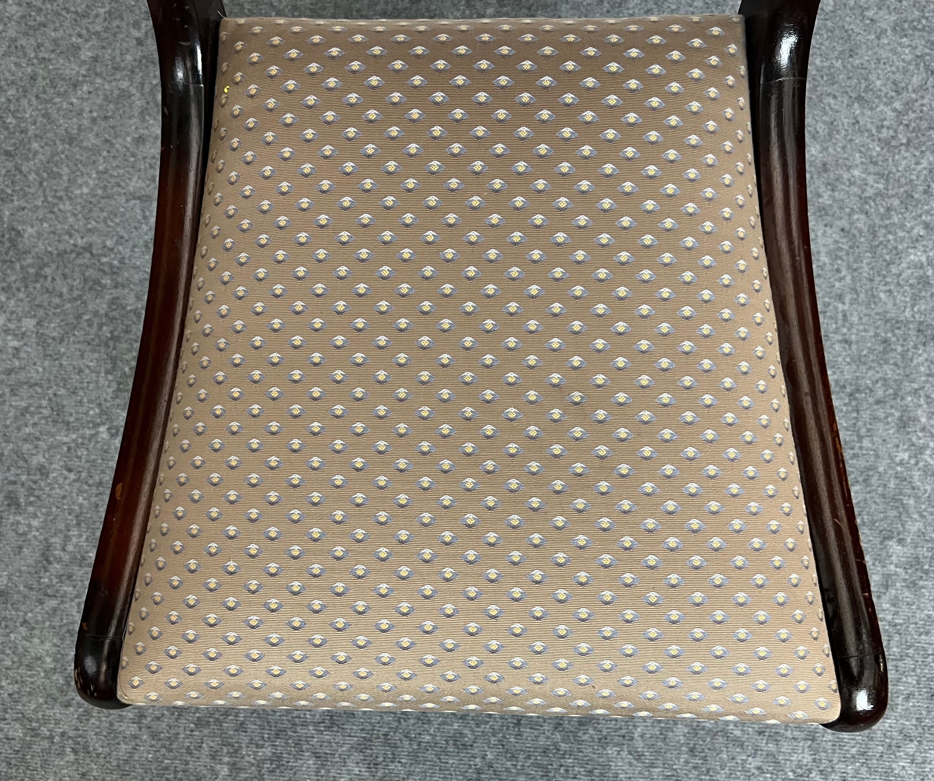 4 English style mahogany dining chairs