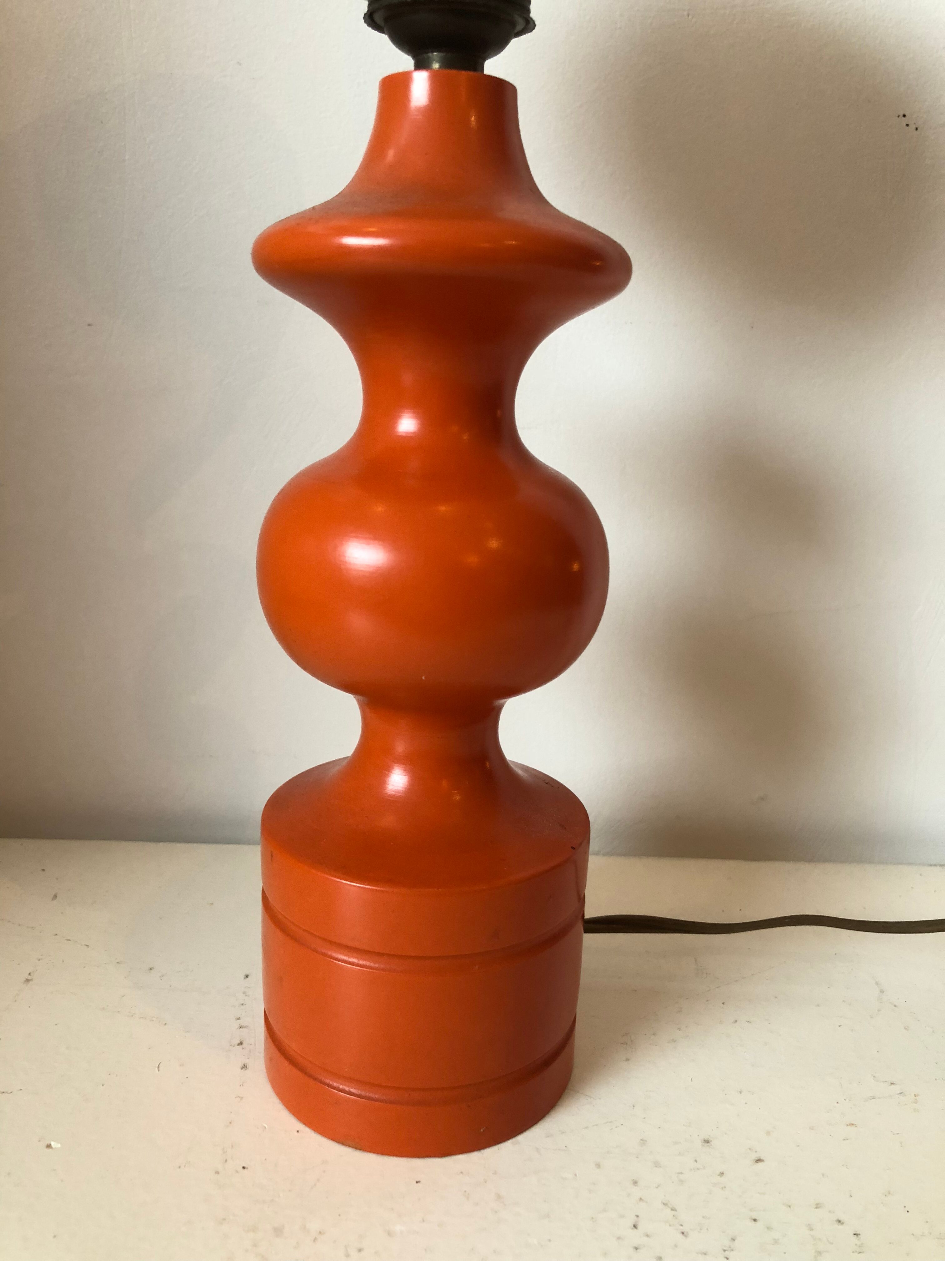Lamp orange 70's vintage