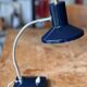 Lampe articulée de bureau en métal bleu, 1970