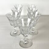 7 Baccarat port glasses, piccadilly model