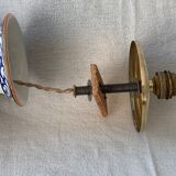 Gien Peonies 1960 multicoloured and floral lamp foot