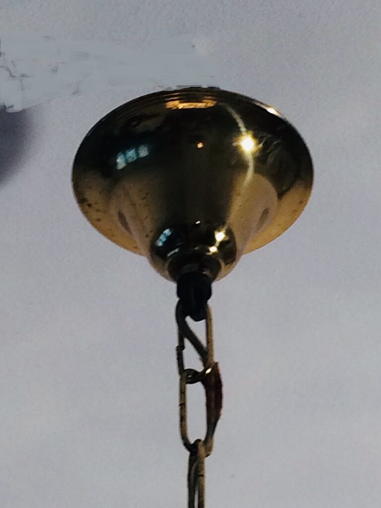 Grapevine balloon chandelier " hollywood regency " 50