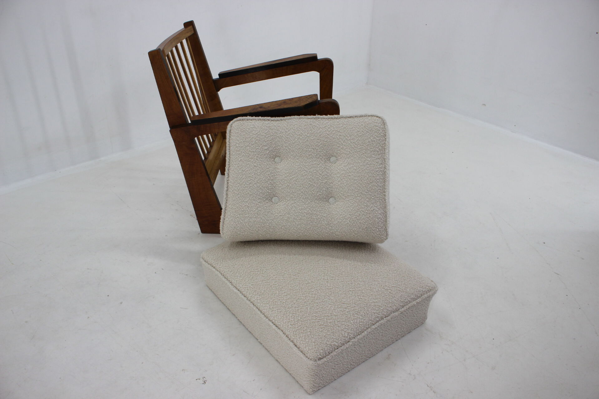 1930's unique cubist armchair, Czechoslovakia