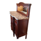 Buffet Art déco en bois, miroir et marbre