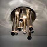 Brass wall and ceiling lamp model 2165 by S.A. Boulanger, 1970s