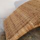 Vintage rattan chaise longue deck chair - 1970s
