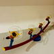 Ceiling light 4 Spots Shiny Vintage Germany 1980s