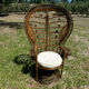 Fauteuil Emmanuelle peacock en rotin