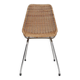 Mid-century rattan and metal dining chair, The Netherlands 1960's