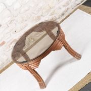 Vintage rattan coffee table