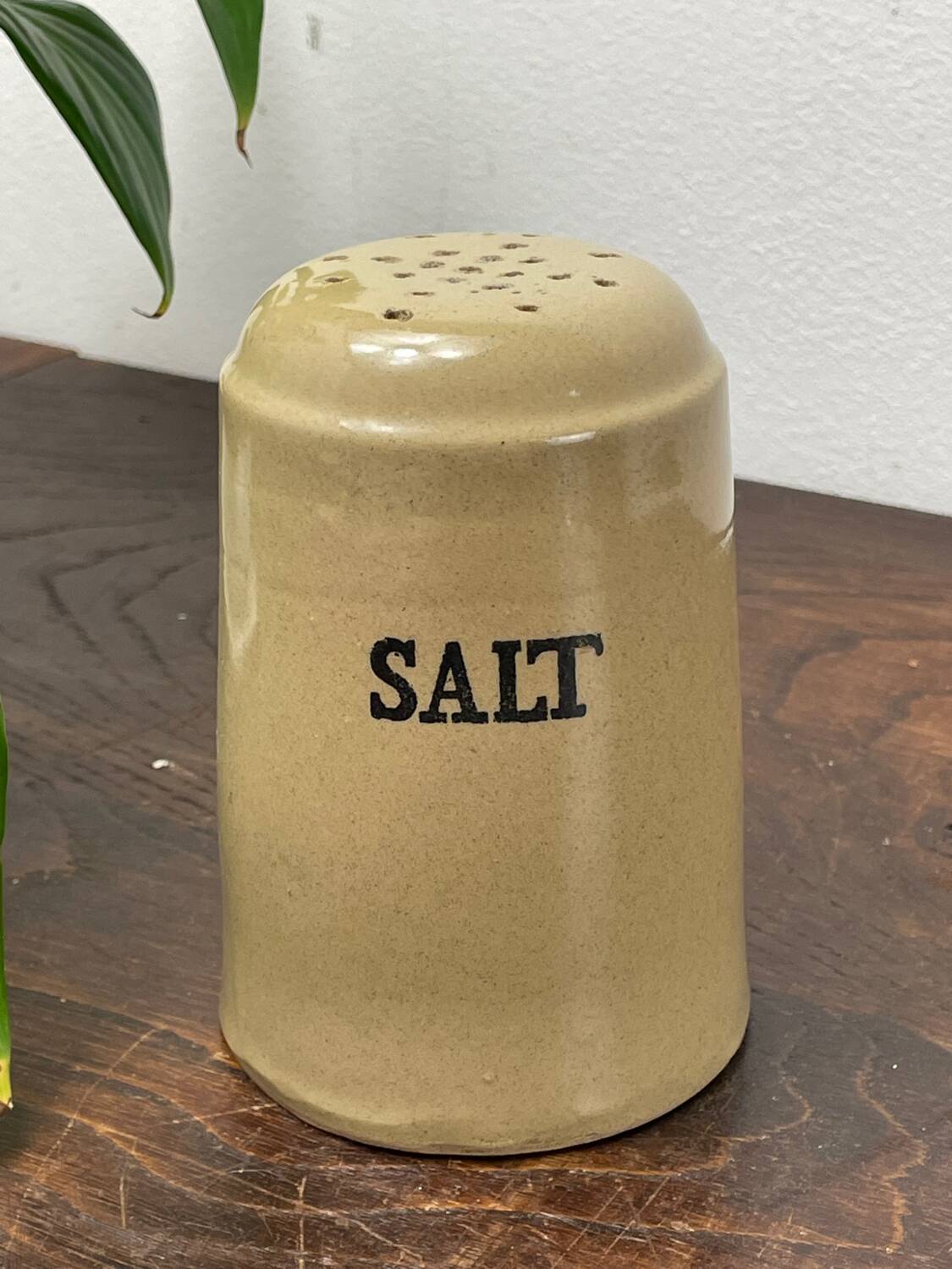 Vintage English stoneware salt cellar