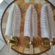 Art Deco wall sconces Murano glass Barovier & Toso