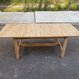 Renovated Scandinavian dining table in oak 145-200cm
