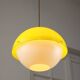Space-age Yellow Plexiglas Pendant Lamp, 70s