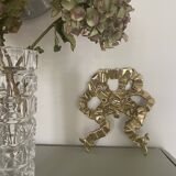 Gold brass knot wall hook