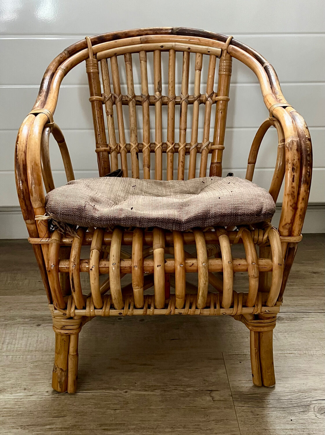 Child's rattan armchair