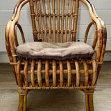 Child's rattan armchair