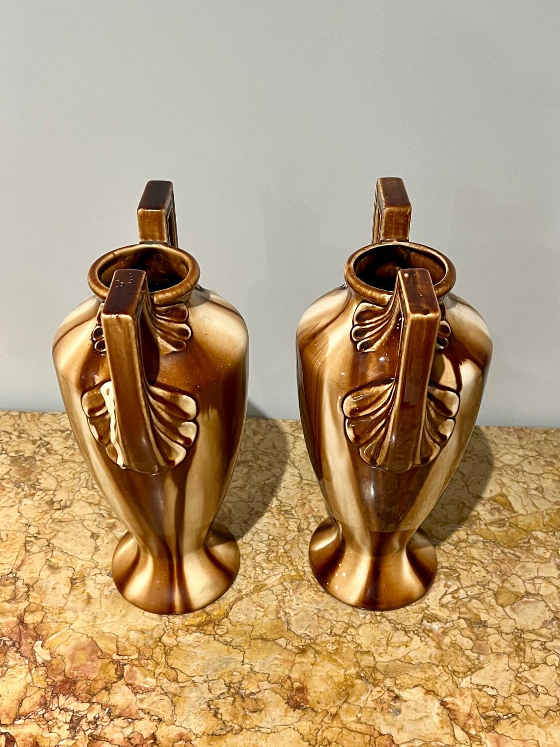 Pair of louis gueulle vases