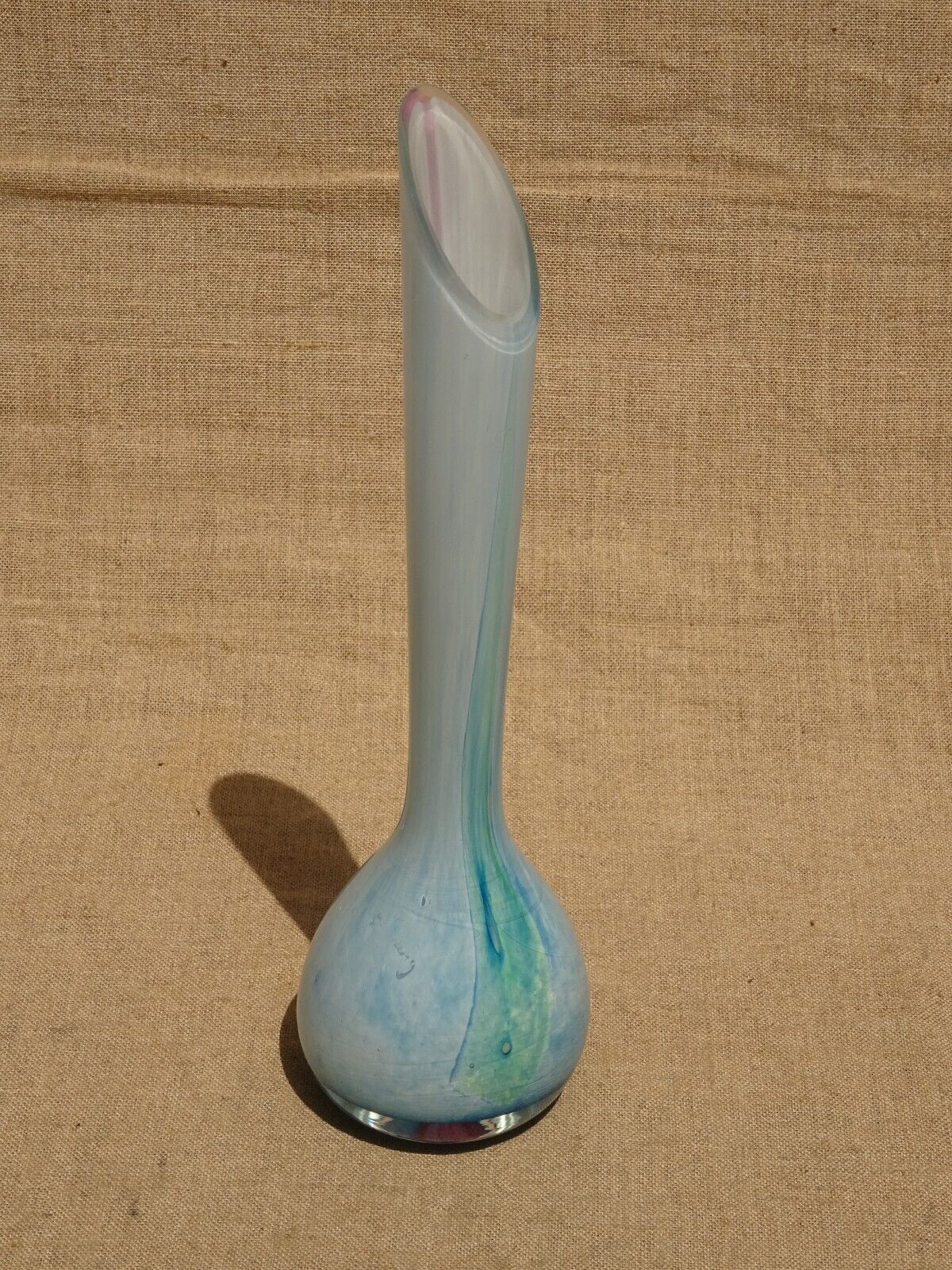 Vintage multilayer glass soliflore vase La Rochère