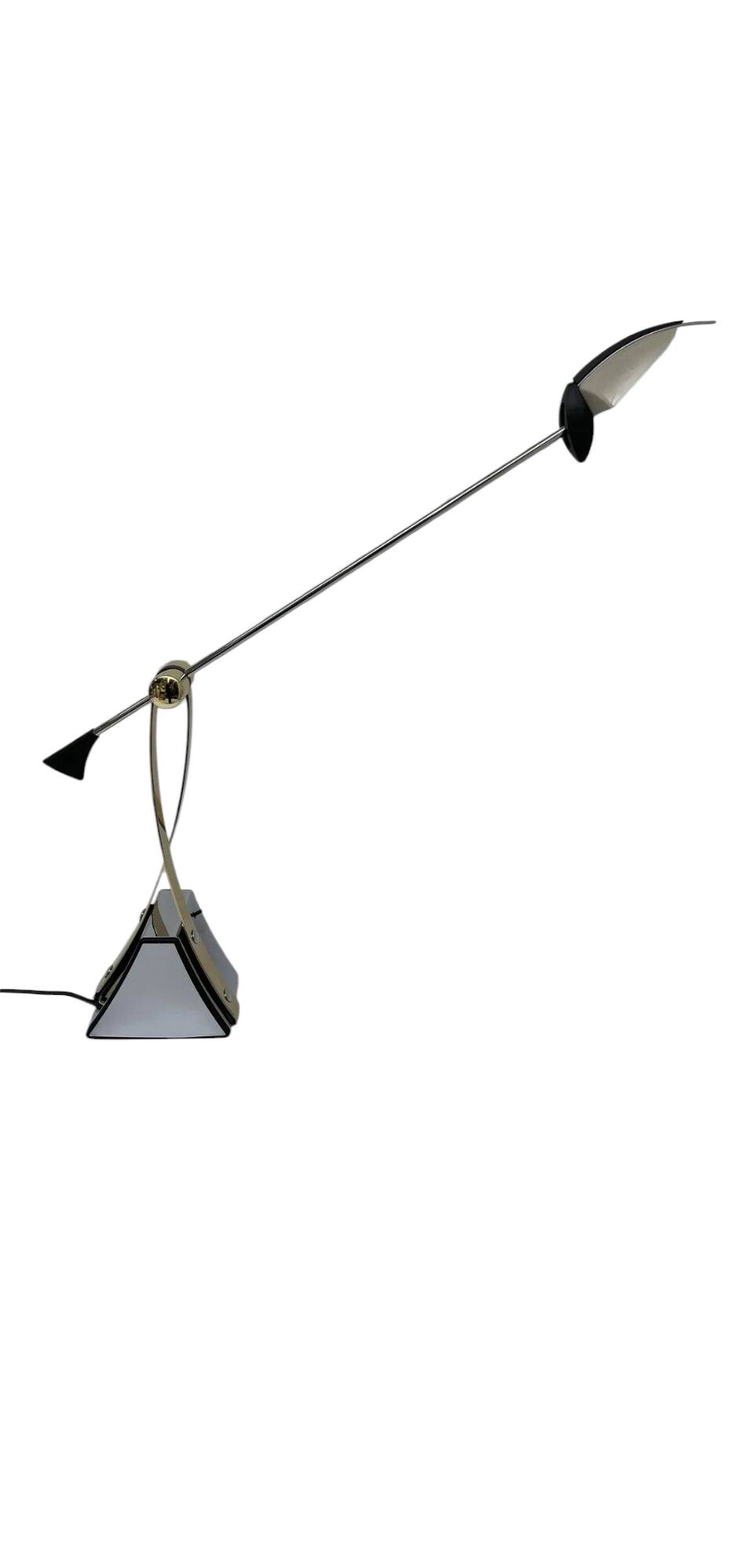 Brilliant-leuchten - table lamp - model 06248 - Memphis style - brass - 80s