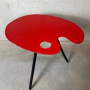 Table d'appoint vintage 'Expo 58' – Bois Manu – Lucien De Roeck