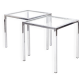 Paire de tables d'appoint vintage années 1970