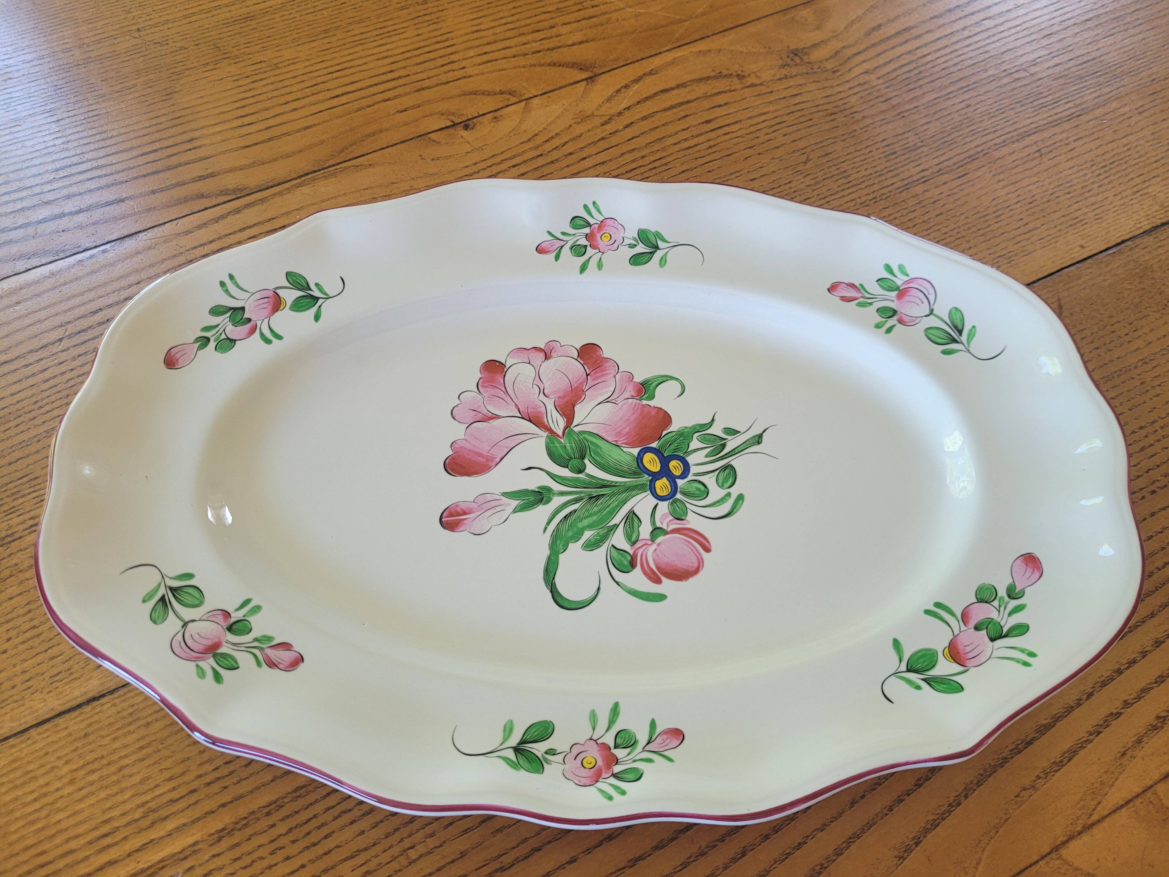 Large earthenware dish "Streetlight" St. Clement