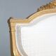 Louis XVI-style gilded wooden bass bench