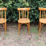 Lot of 6 Mahieu bistro chairs, numbered