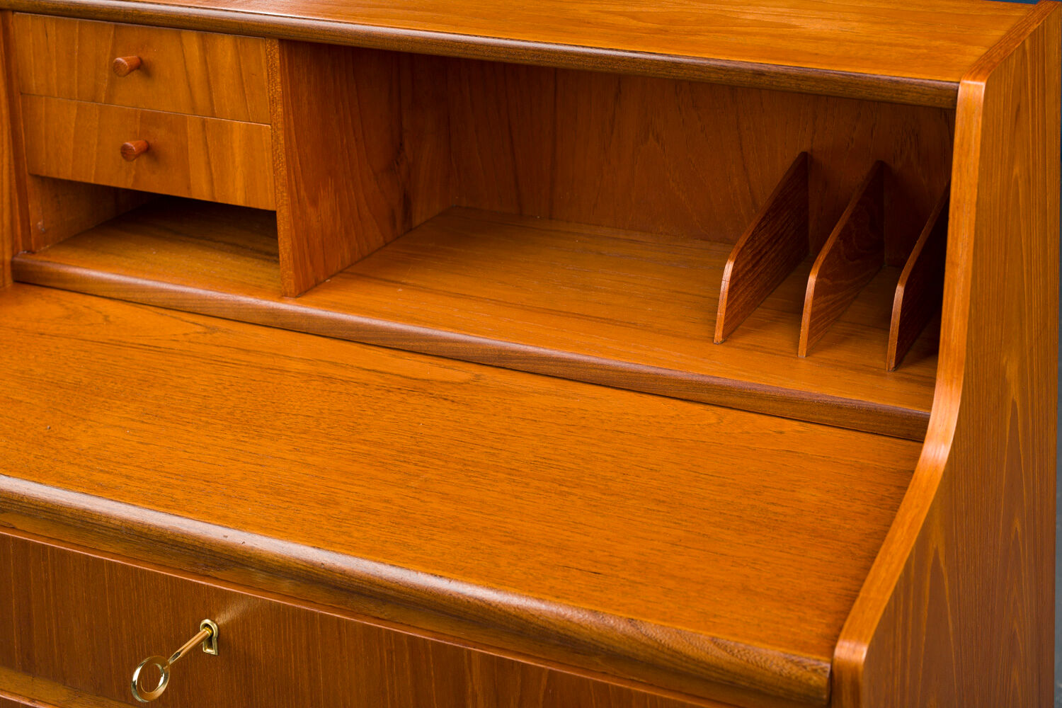 Vintage Danish Teak Secretaire 1960s
