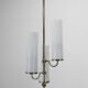 Art deco tubular chandelier, 1930s