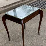 Louis XV solid wood mirrored coffee table