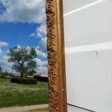 Miroir de Cheminée 19 éme en Bois et Stuk Doré