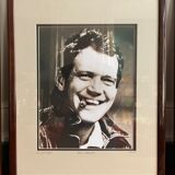 Set of three framed old photos, Gallery stamp