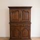Rustic two-body buffet in solid wood