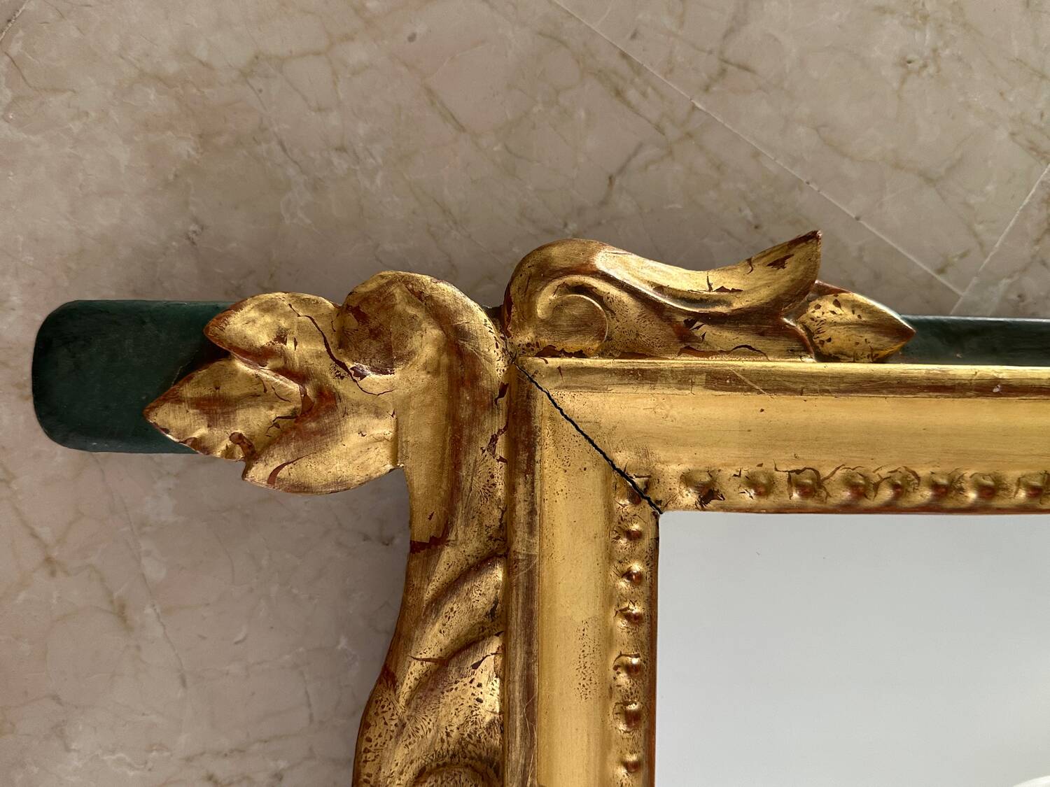 Gold leaf mirror