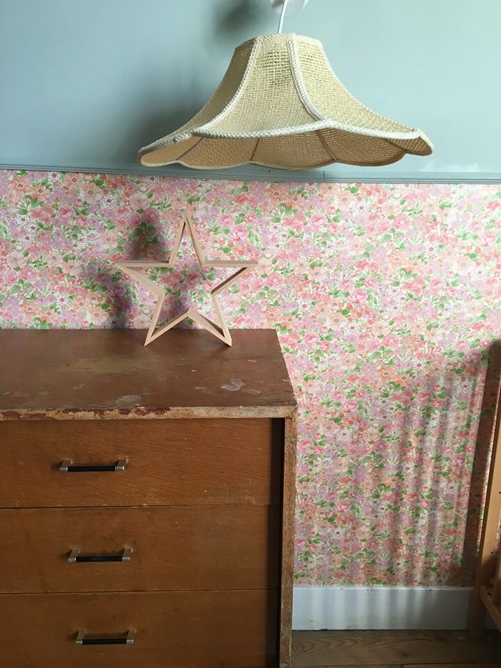 Rattan flower hanging lamp