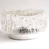 Molded glass ceiling light 1960s