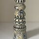 Large André Hourellou Quimper vintage candle holder