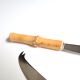 Set of 2 cheese knives bamboo handle, 60s