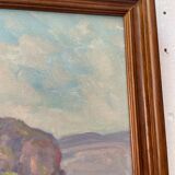 Sea framed oil painting