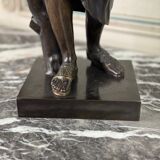 Diane de Gabies, bronze after the antique, brown patina, 19th century