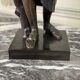 Diane de Gabies, bronze after the antique, brown patina, 19th century