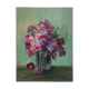 Oil painting vase bouquet flowers