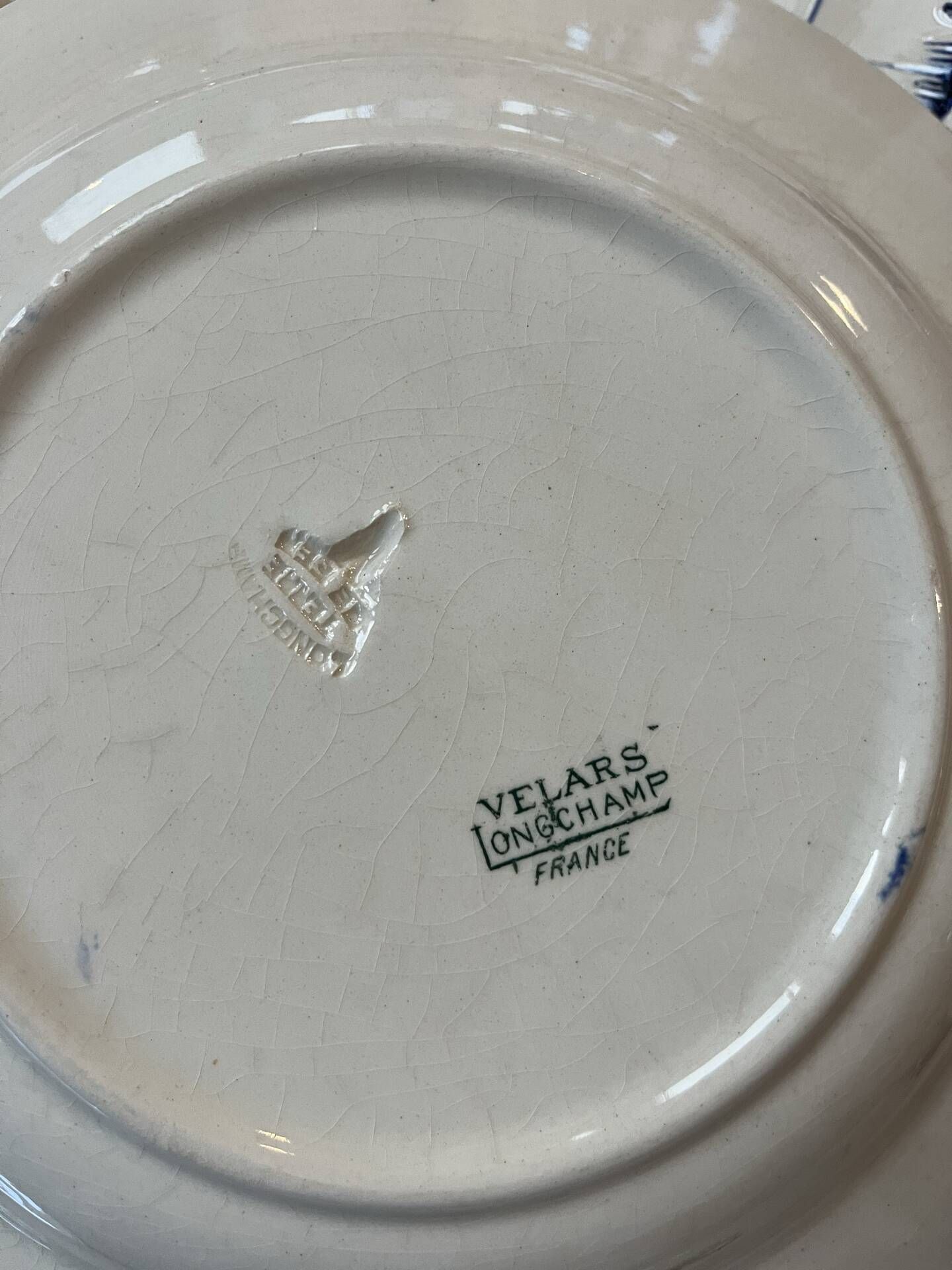 Set of 6 polychrome deep plates "Velars" Longchamp