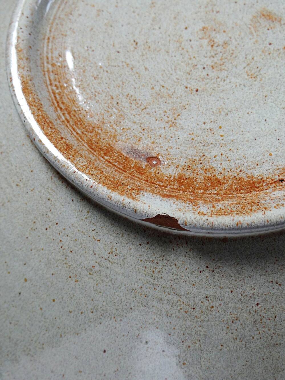 Large Westraven Utrecht vintage glazed terracotta fruit bowl from the 50s