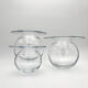Rare Trio Vases "Saturnus" Nanny Still Riihimäen Lasi 1960