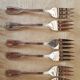 12 dessert forks + stainless steel pie shovel knife