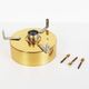 Brass and muranoglass 'Citrus' flush mount light by Hillebrand